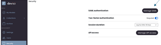 SAML Setup
