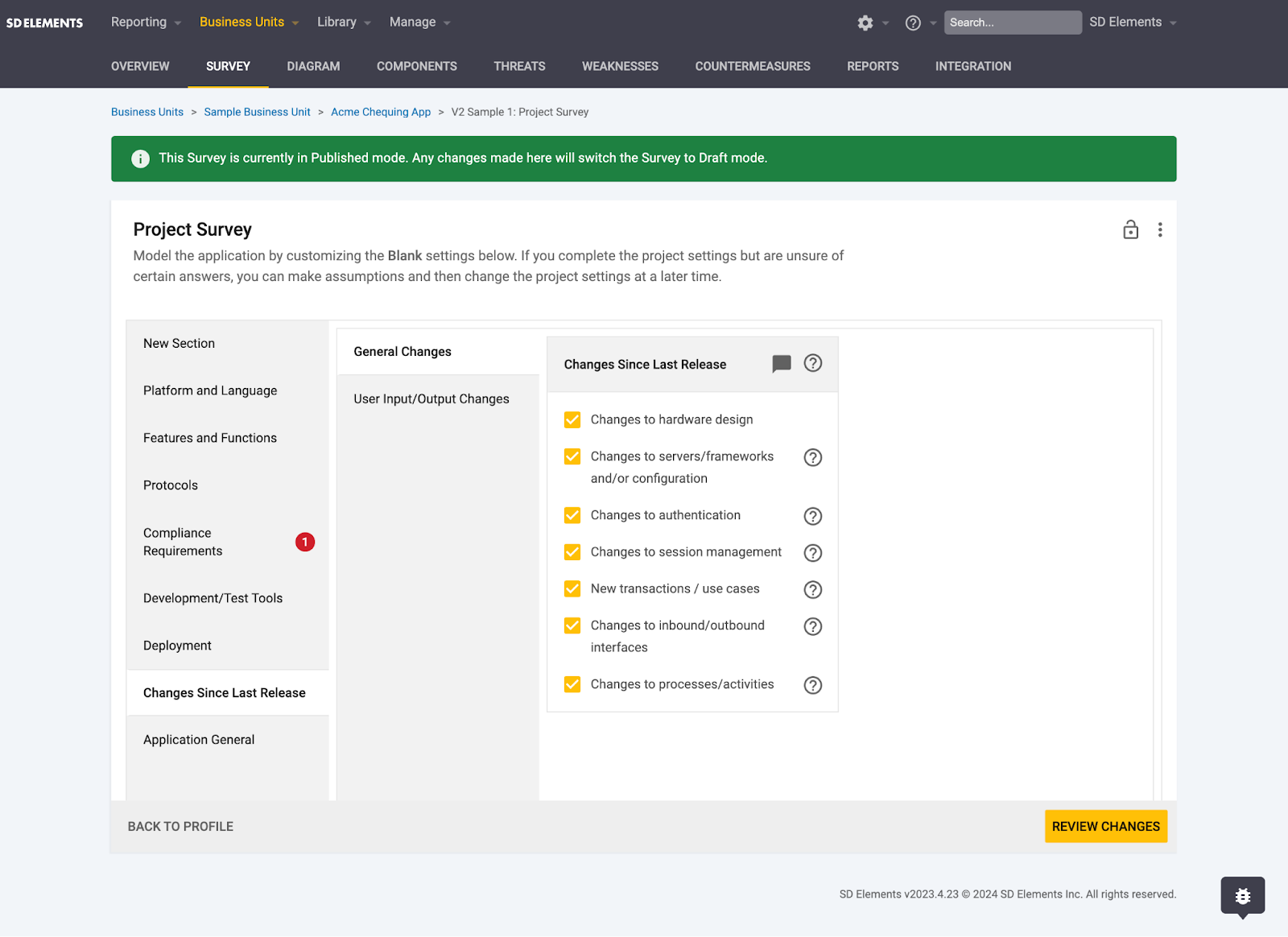 SD Elements Best Practices - Chapter 2: Model Application